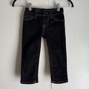 True Religion NWOT Toddlers 2T Black Geno Relaxed Slim Jeans